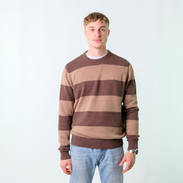 Brown y2ks Tommy Hilfiger Knit Sweatshirt (L)